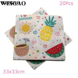 Aloha Party Decoration Pineapple Cactus Foil Balloons