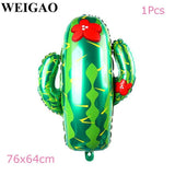 Aloha Party Decoration Pineapple Cactus Foil Balloons