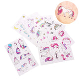 7.5x12cm Girls favor Unicorn Temporary Tattoos