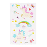 7.5x12cm Girls favor Unicorn Temporary Tattoos
