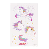 7.5x12cm Girls favor Unicorn Temporary Tattoos