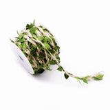 1yard Simulation Green Leaves Weaving Hemp Rope