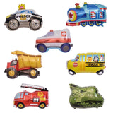 Car Balloons Fire Truck Car Train