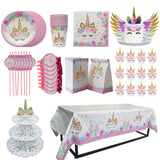 Unicorn Party Decoration Tableware Sets