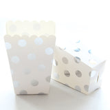 6pcs/lot Silver Wave PointCartoon Paper Popcorn Box