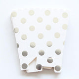 6pcs/lot Silver Wave PointCartoon Paper Popcorn Box