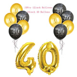 30th 40th 50th Giant Number Foil Balloons