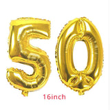 30th 40th 50th Giant Number Foil Balloons