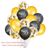 30th 40th 50th Giant Number Foil Balloons