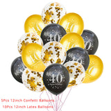 30th 40th 50th Giant Number Foil Balloons