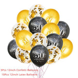 30th 40th 50th Giant Number Foil Balloons