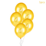 30th 40th 50th Giant Number Foil Balloons