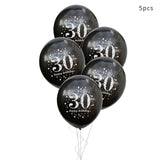 30th 40th 50th Giant Number Foil Balloons