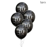 30th 40th 50th Giant Number Foil Balloons