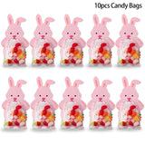 10pcs  Carrot and Rabbit Candy Cone Bags