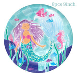 1set Mermaid Party Decoration Supplies