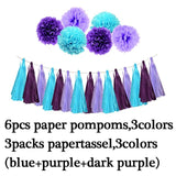1set Mermaid Party Decoration Supplies