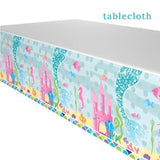 1set Mermaid Party Decoration Supplies