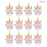 15pcs Pink Unicorn Balloons