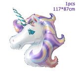 15pcs Pink Unicorn Balloons