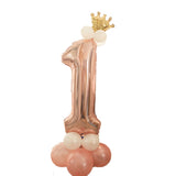 Birthday Balloons Rose Gold Number Foil Balloons 1 2 3 4 5 6 7 8 9