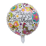NEW 18inch Happy Birthday Pink Flower butterfly Balloons