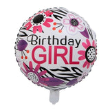 NEW 18inch Happy Birthday Pink Flower butterfly Balloons
