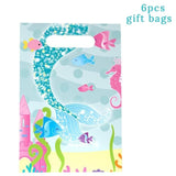Party Decoration Set and Tableware Set Little Mermaid