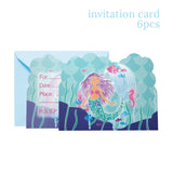 Party Decoration Set and Tableware Set Little Mermaid