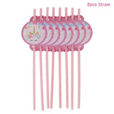 Unicorn Party Supplies Set Disposable Tableware Serves 16 pcs Every Supply