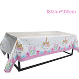 Unicorn Party Supplies Set Disposable Tableware Serves 16 pcs Every Supply