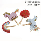 Unicorn Party Supplies Set Disposable Tableware Serves 16 pcs Every Supply