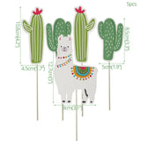 Cactus Alpaca Llamas Party Balloons