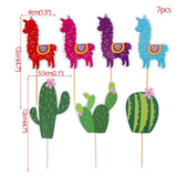 Cactus Alpaca Llamas Party Balloons