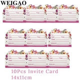 Unicorn Party Kits Paper Plate Cup Banner Sets