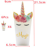 Unicorn Party Kits Paper Plate Cup Banner Sets