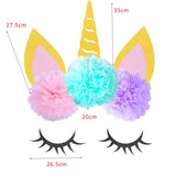 Unicorn Party Kits Paper Plate Cup Banner Sets