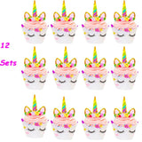 Unicorn Party Kits Paper Plate Cup Banner Sets