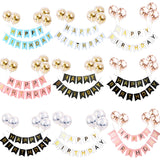 1set Happy Birthday Letter Banner Balloons