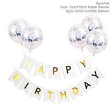1set Happy Birthday Letter Banner Balloons