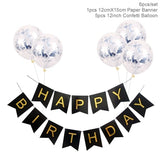 1set Happy Birthday Letter Banner Balloons