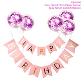 1set Happy Birthday Letter Banner Balloons