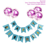 1set Happy Birthday Letter Banner Balloons