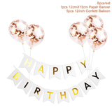 1set Happy Birthday Letter Banner Balloons
