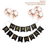 1set Happy Birthday Letter Banner Balloons