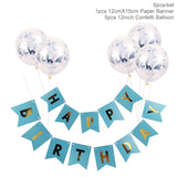 1set Happy Birthday Letter Banner Balloons