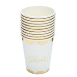 Rose Gold Paper Straws
