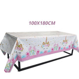 Little Mermaid Unicorn Party Tablecloth