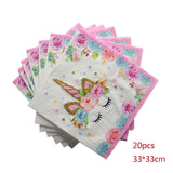 Little Mermaid Unicorn Party Tablecloth