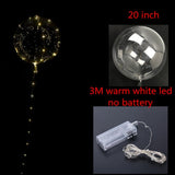 20inch 36 Inch Luminous Led Balloon Transparent Round